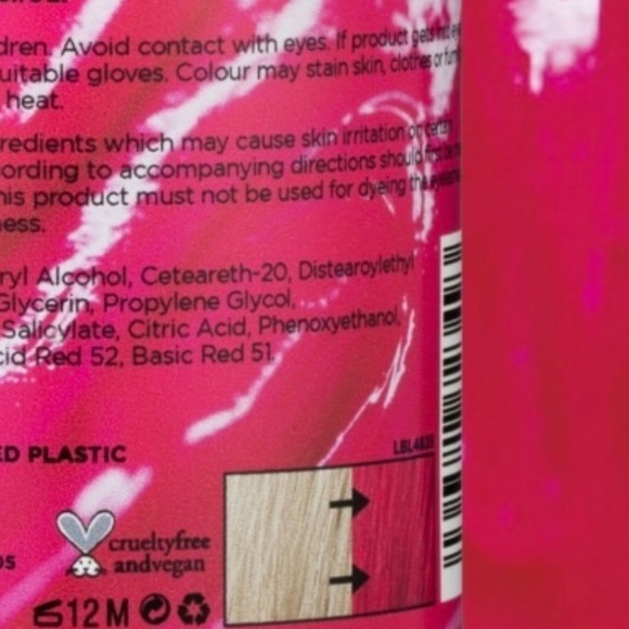 Barbiecore Temporary Hair Bleach London Semi Permanent Hair Color The Big Pink - Picture 2 of 4
